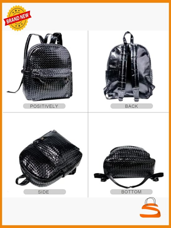 Waterproof Vegan Leather Backpack Purse Women Rucksack Daypack Travel Work main image 6